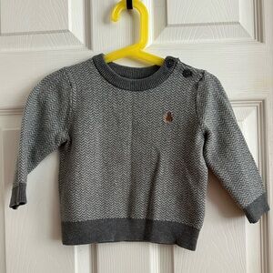 Gap Gray Herringbone Sweater